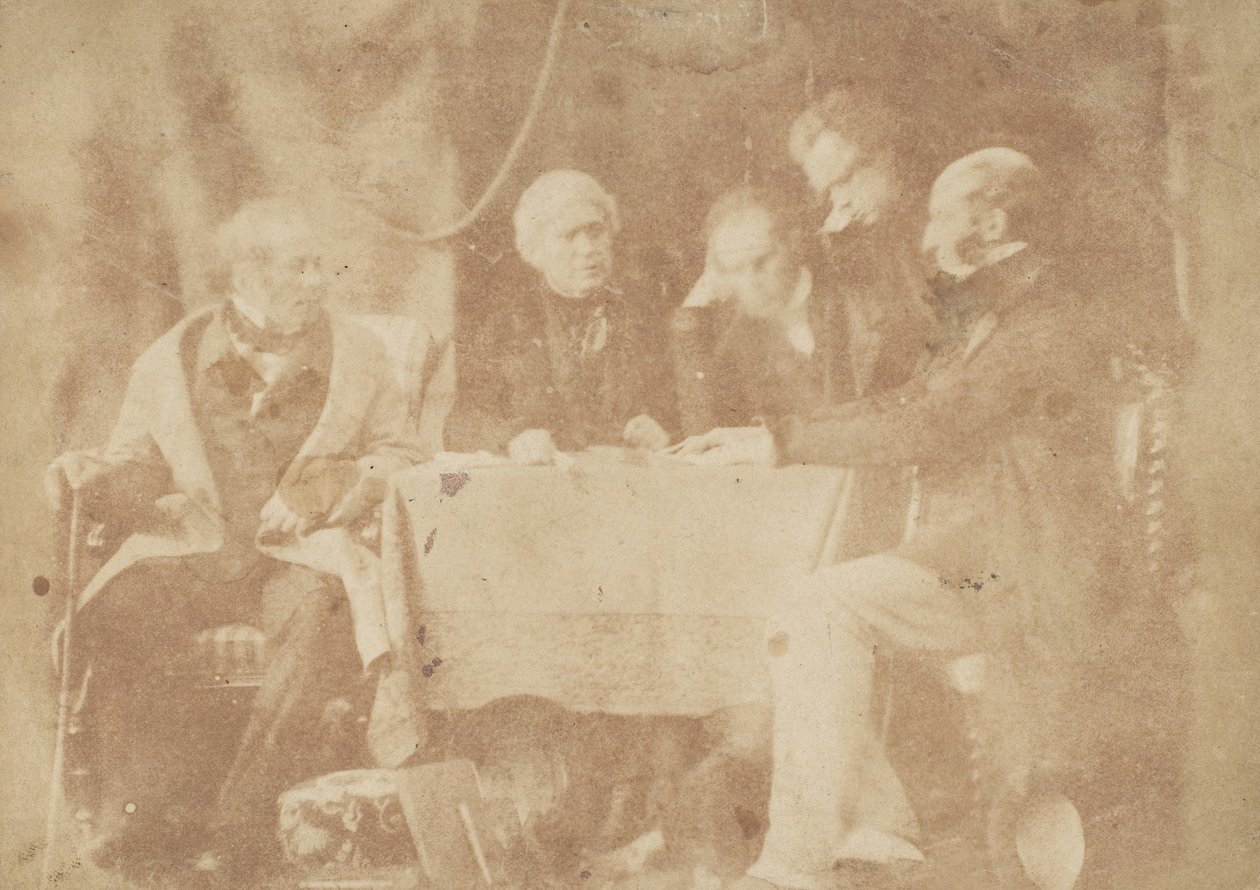 Sir David Brewster, Earle Monteith, Dr. Welsh und zwei andere von Hill and Adamson