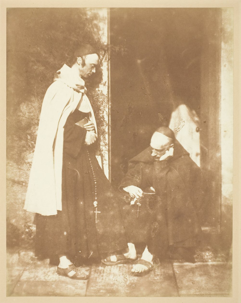 Zwei Mönche, 1843-46 von Hill and Adamson