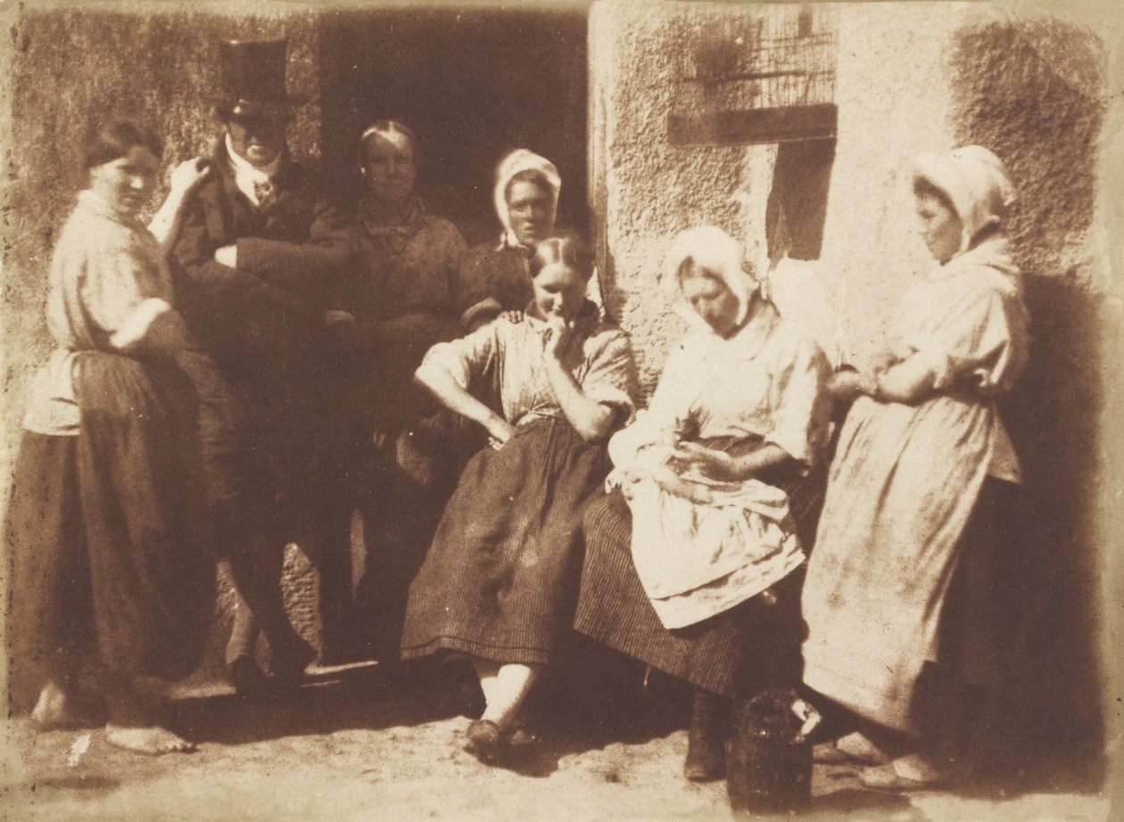 Tür eines Newhaven-Pilotenhauses, 1845 von David Octavius Hill, Robert Adamson