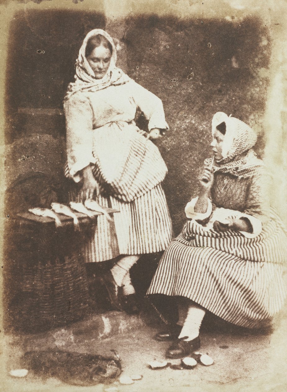 Newhaven Fischweiber, Jeanie Wilson und Annie Linton, 1845 von David Octavius Hill