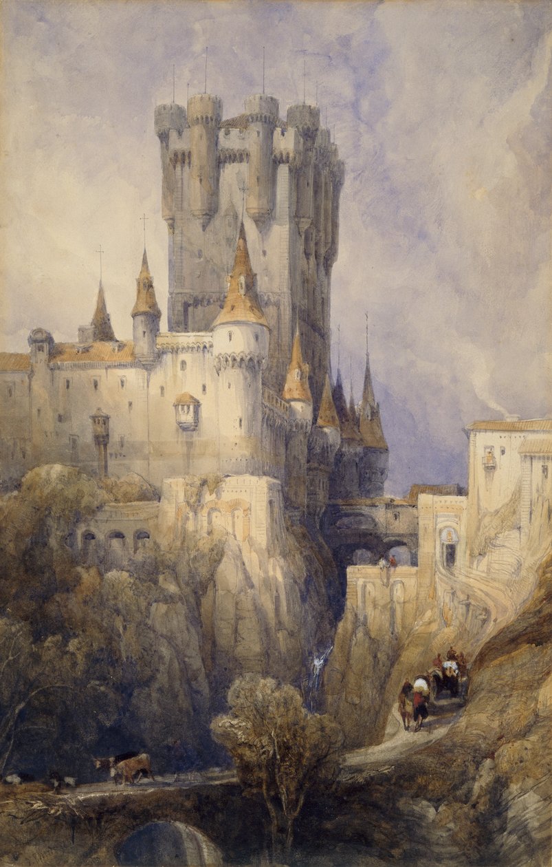 Alcazar, Segovia, Spanien, 1836 von David Roberts