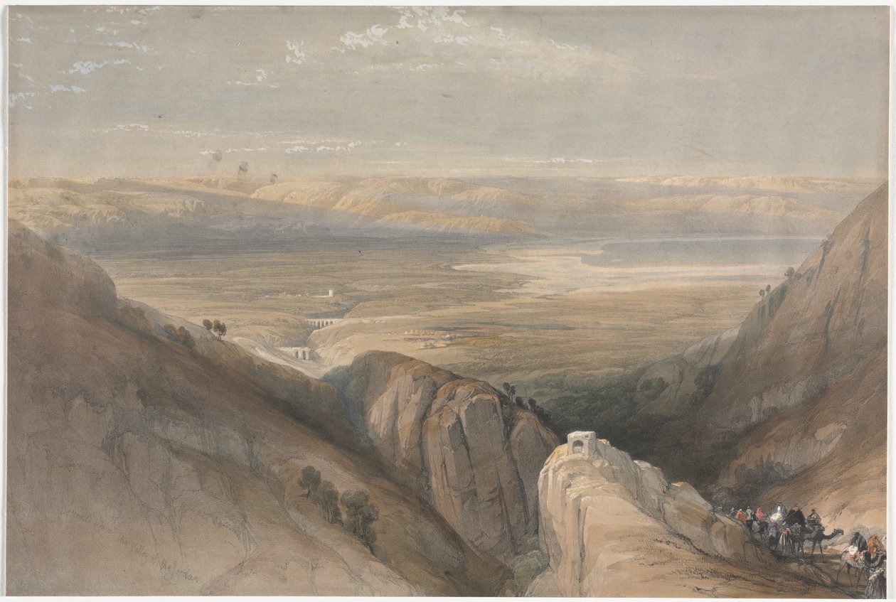 Abstieg aus dem Jordantal von David Roberts