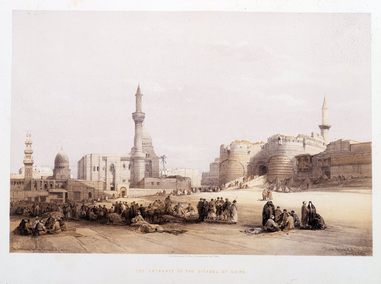 Der Eingang der Zitadelle von Kairo - in „Das Heilige Land“ von David Roberts, London 1849 von David Roberts