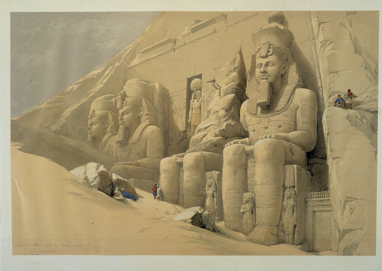 Der große Tempel von Abu Simbel von David Roberts