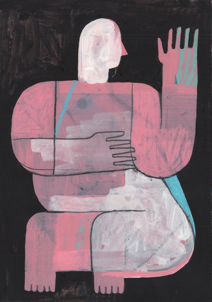 Schwarz und Blau 2, 2023 von David Shillinglaw