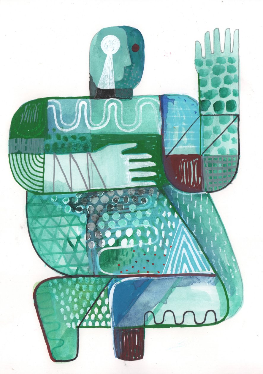 Körper von Land und Wasser 2, 2023 von David Shillinglaw