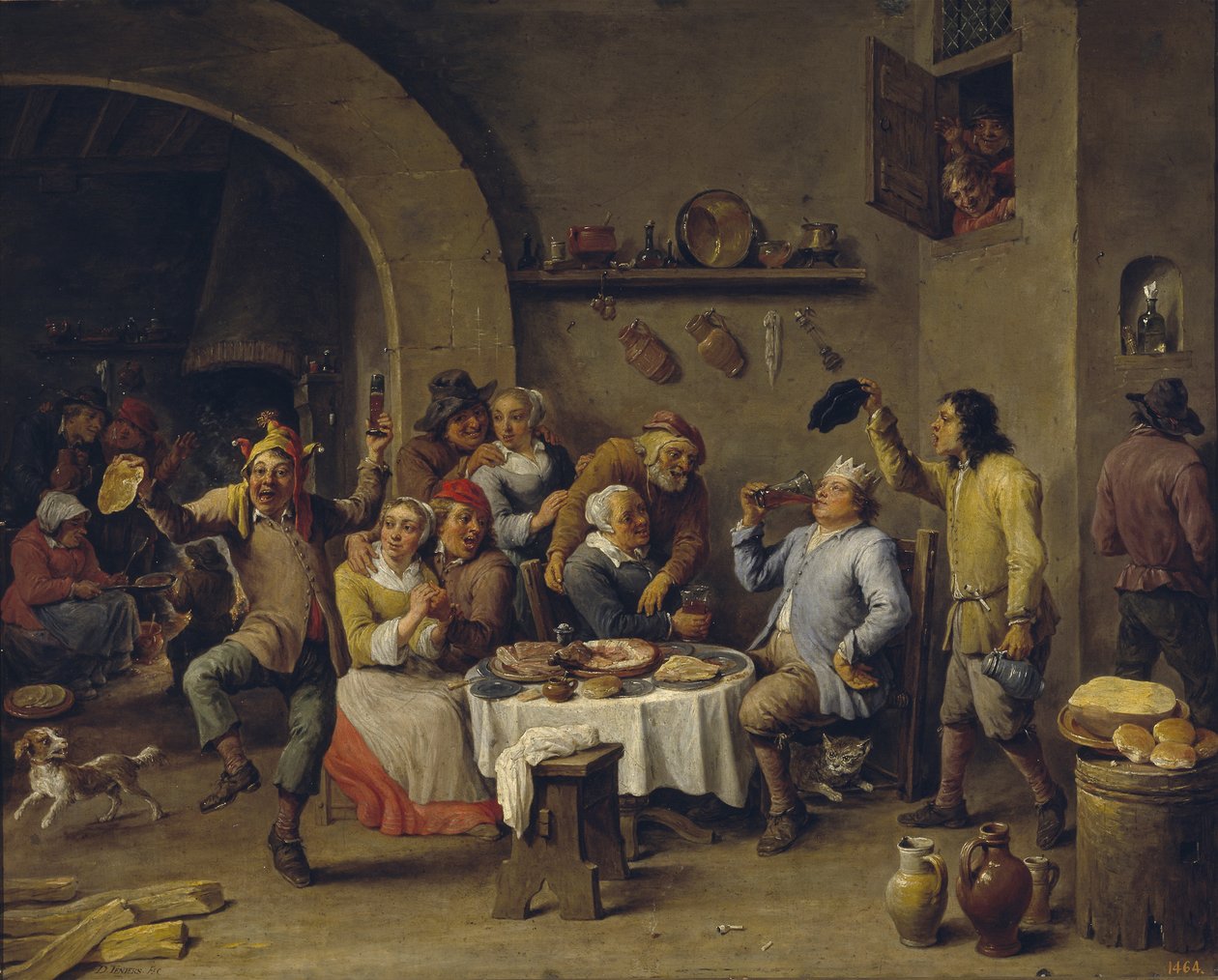 Der Bohnenkönig von David Teniers the Younger