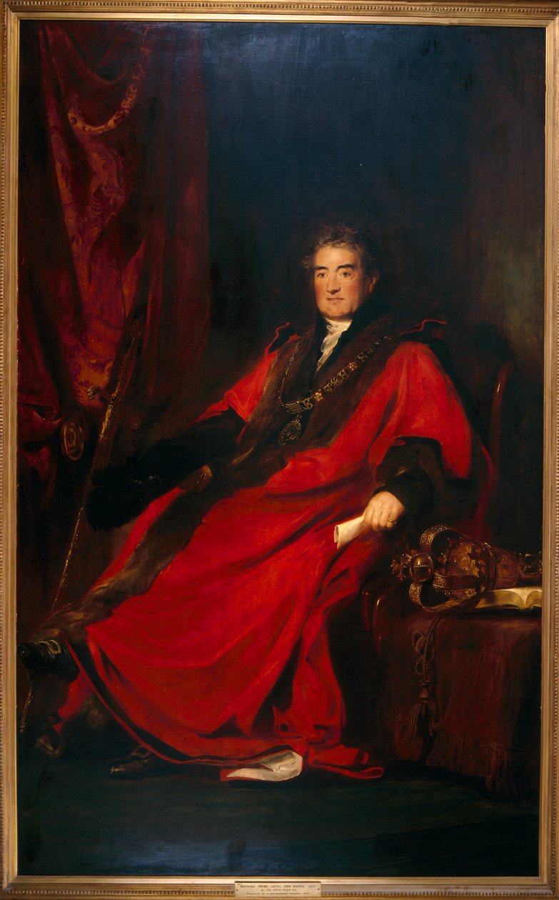 Matthias Prime Lucas, Lord Mayor 1827 und Präsident des St. Bartholomew