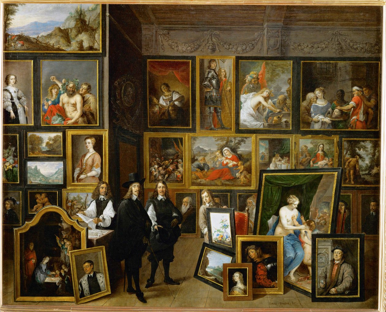 Erzherzog Leopold Wilhelm unter seinen Kunstwerken in der Galerie des Erzherzogs in Brüssel von David the Younger Teniers