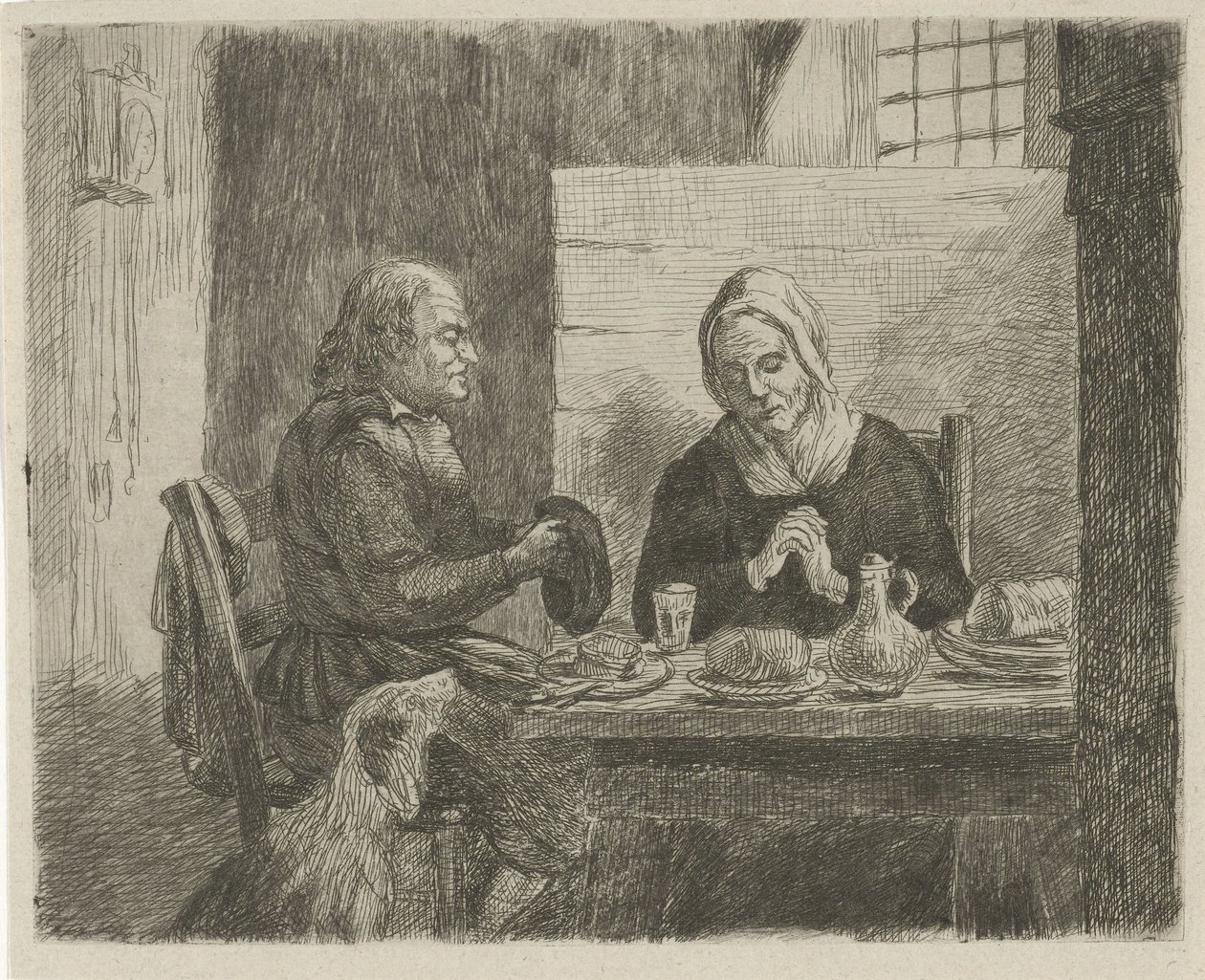 Gebet vor dem Mahl von David van der Kellen
