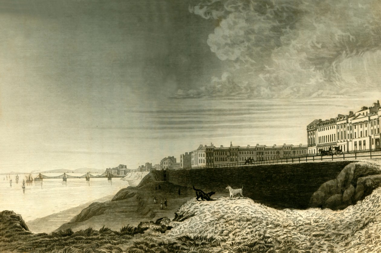 Ostansicht von Brighton von Kemp Town, 1835 von Dean Wolstenholme