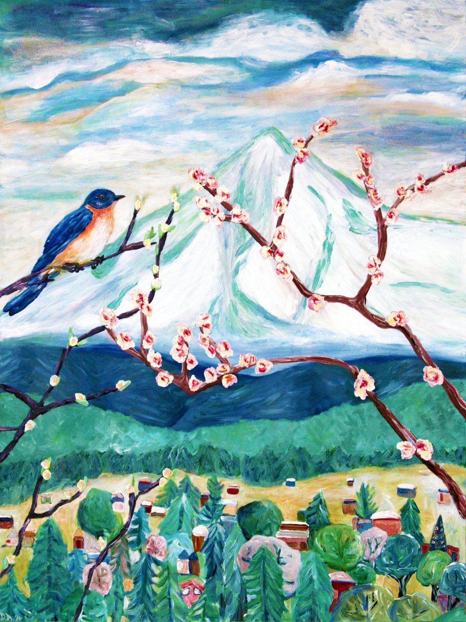 Zeichen des Frühlings, 2016 von Deborah Eve Alastra