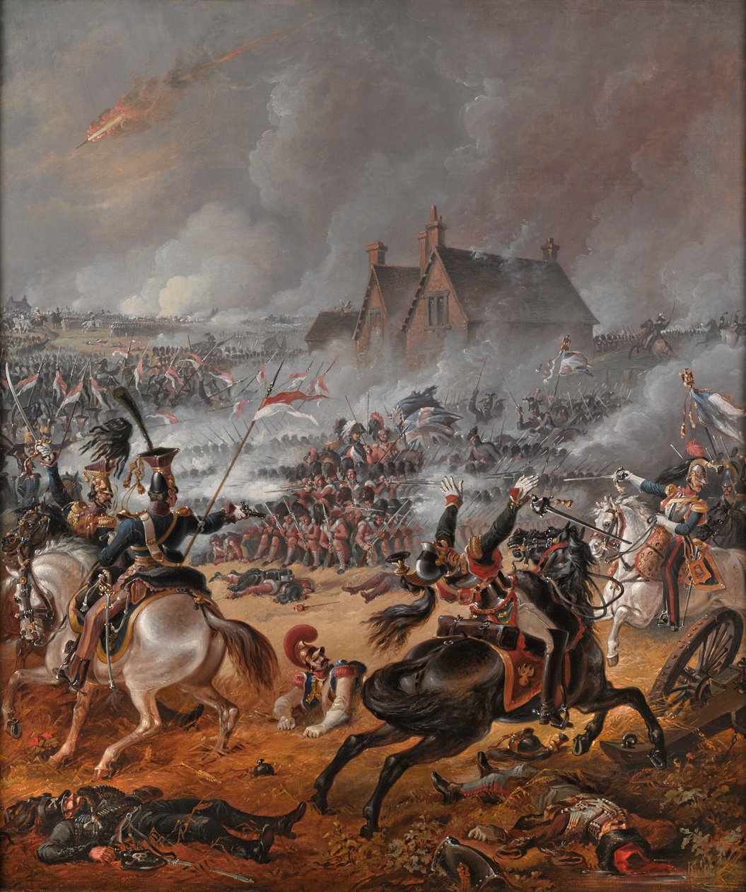 Die Schlacht von Waterloo von Denis (follower of) Dighton