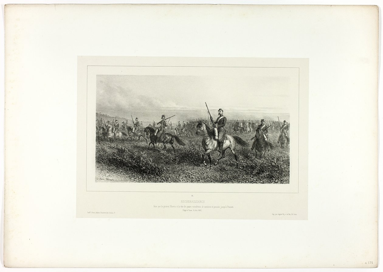 Aufklärung, aus Souvenirs d’Italie: Expedition nach Rom von Denis Auguste Marie Raffet
