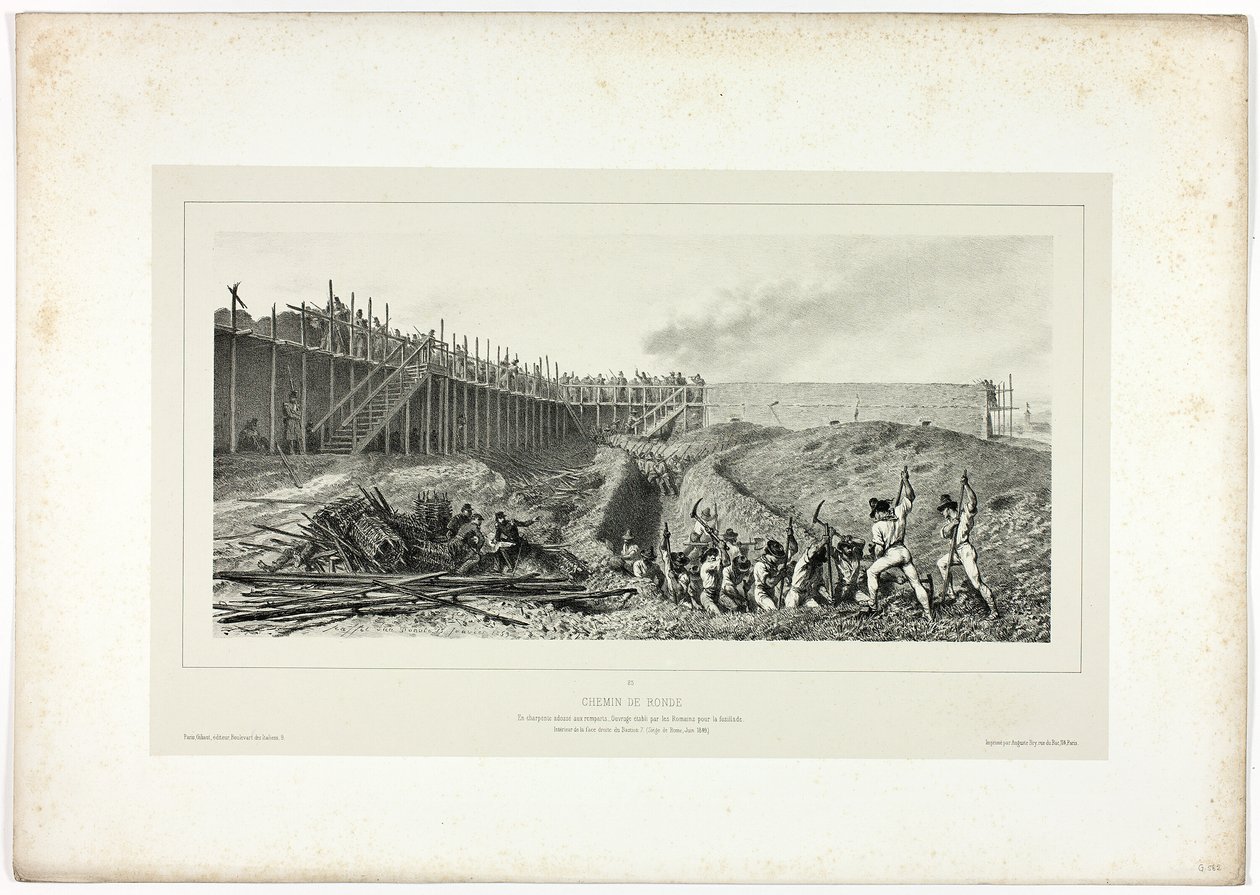 Rundweg, aus Souvenirs d’Italie: Expedition nach Rom von Denis Auguste Marie Raffet