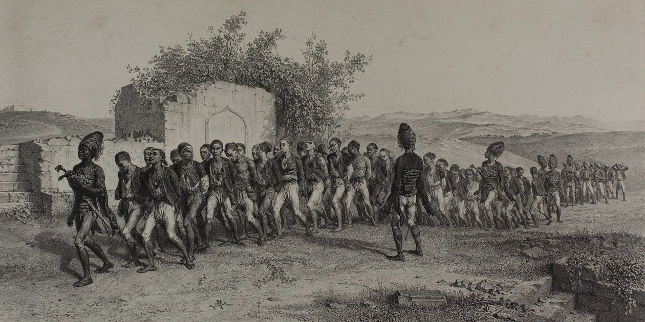 Türkische Rekruten in der Nähe von Smyrna, 10. November 1837 von Denis Auguste Marie Raffet