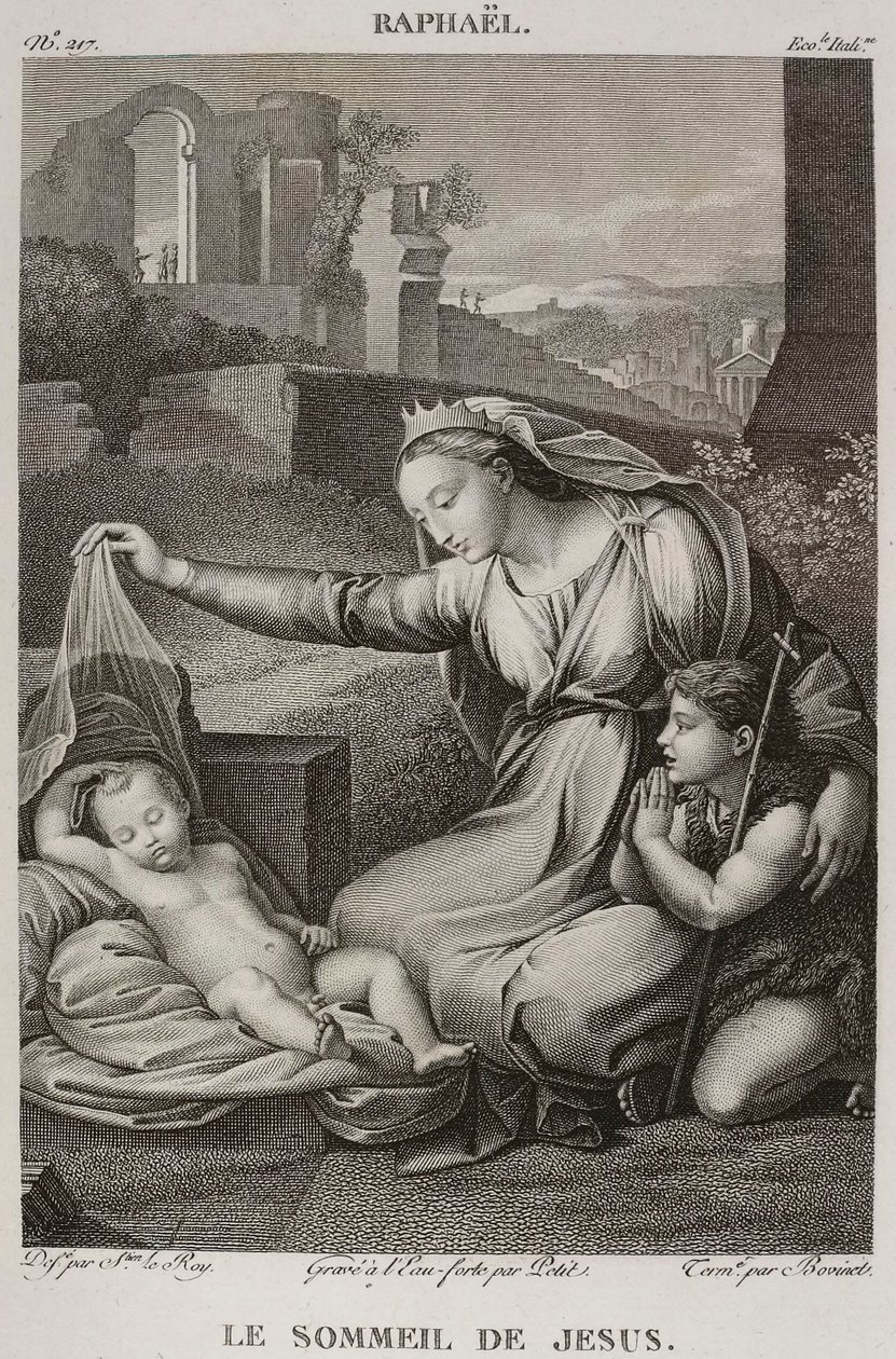 Der Schlaf Jesu, nach Raffael von Denis Sebastien Leroy