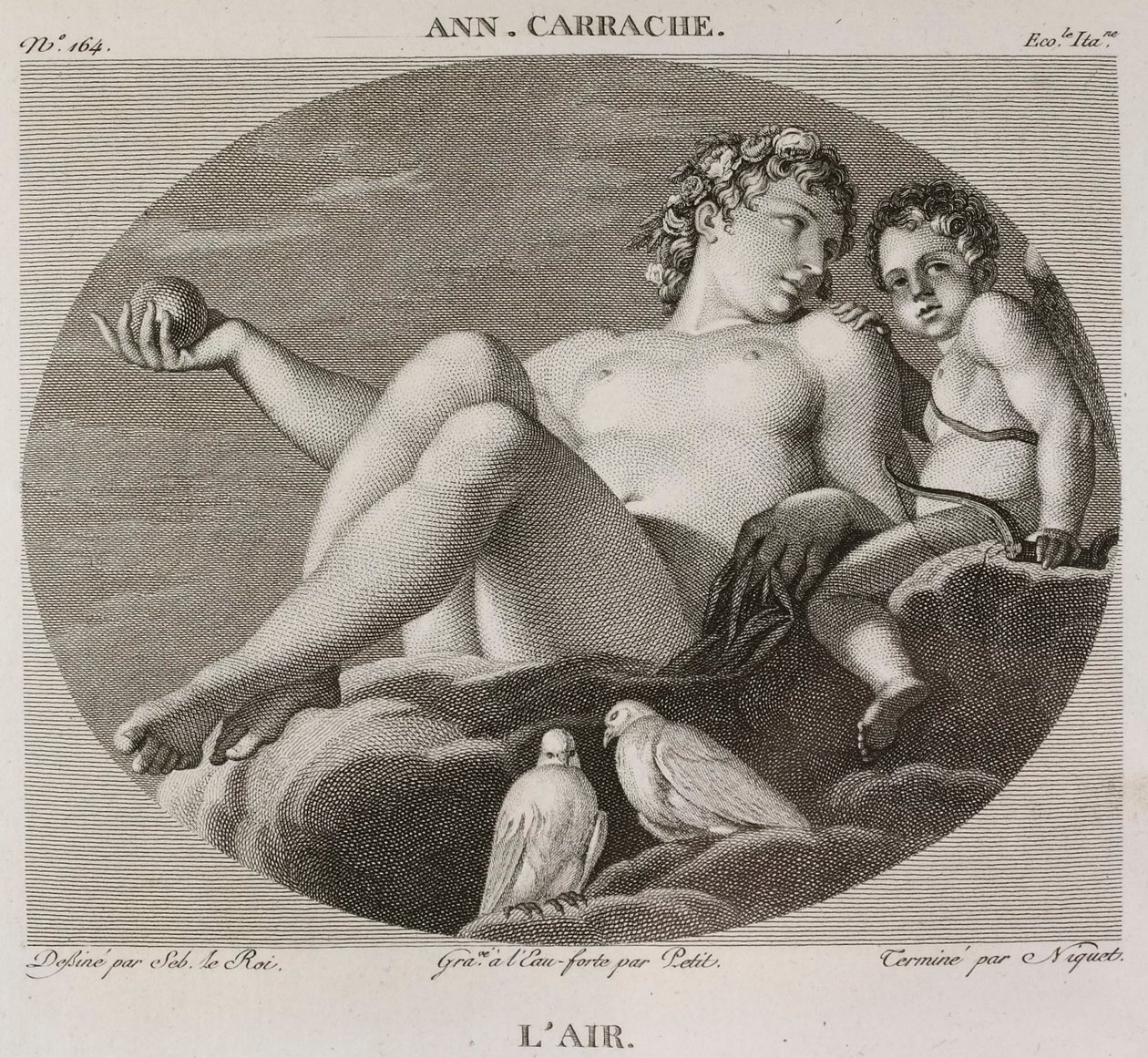 Die Luft, nach Annibale Carracci von Denis Sebastien Leroy