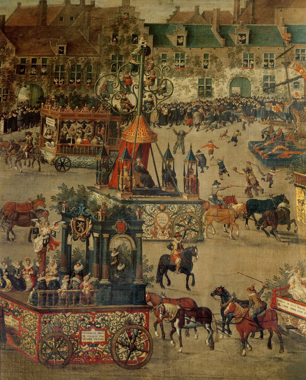 Der Ommeganck in Brüssel am 31. Mai 1615: Detail des Triumphs von Isabella von Spanien von Denys van Alsloot