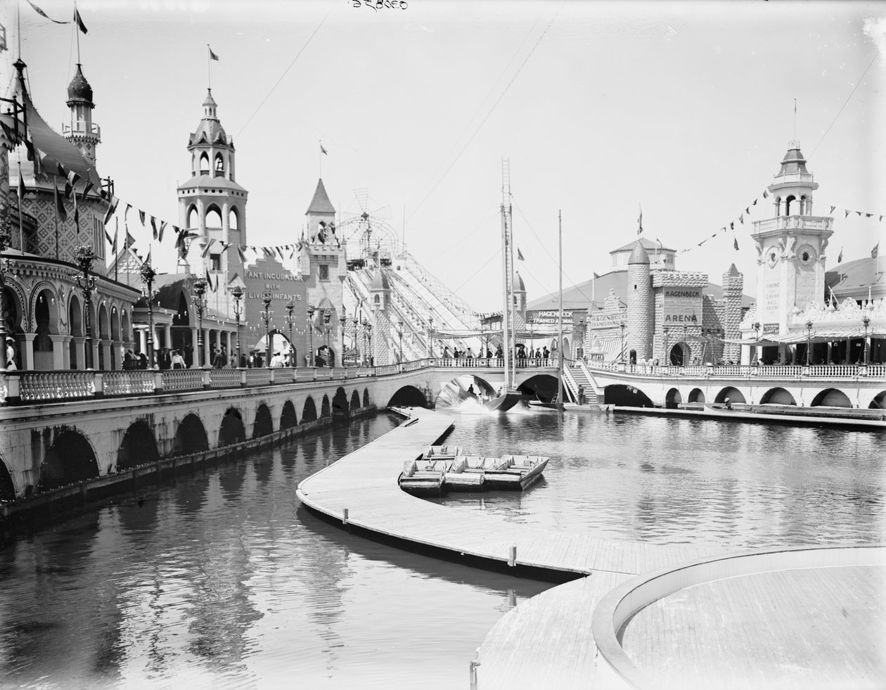 Shoot the Chutes, Luna Park, Coney Island von Detroit Publishing Co.