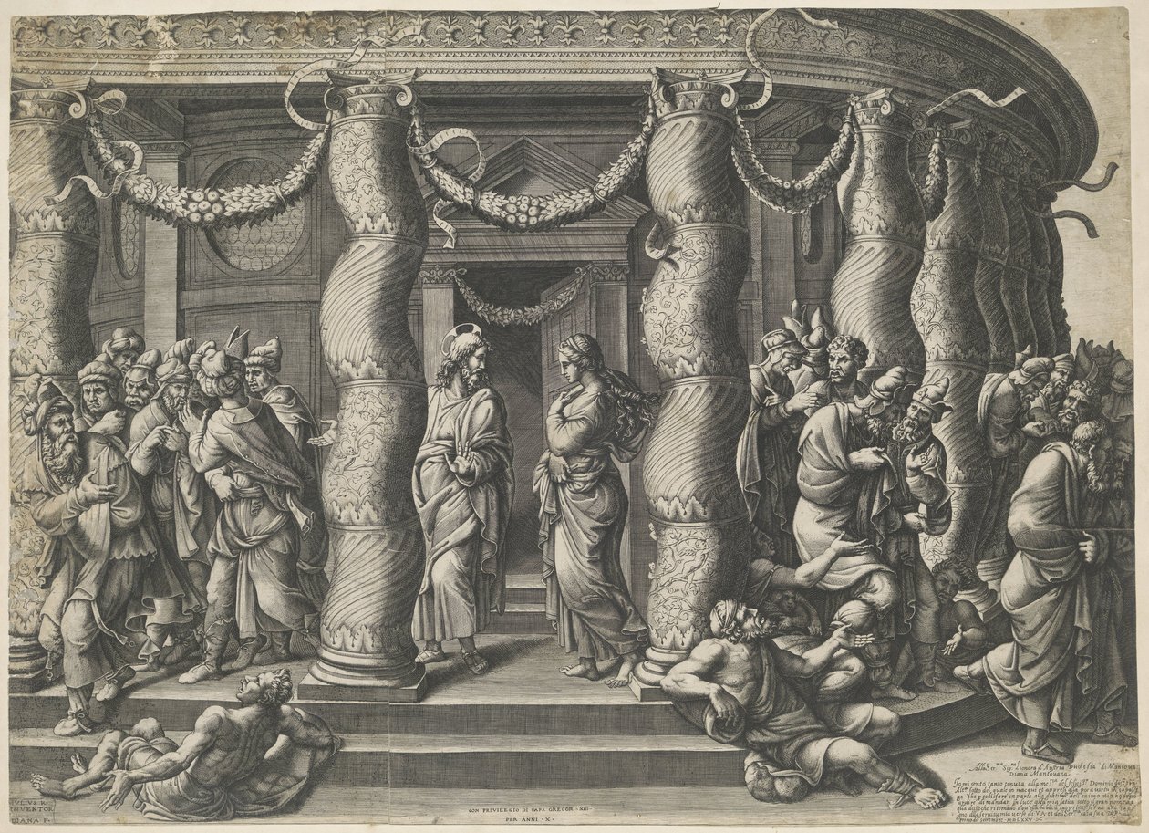 Christus und die Ehebrecherin von Diana Mantuana