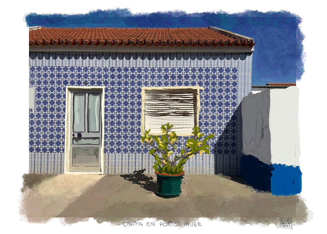 Kleines Haus von Porte Muge, 2022 von Diego Beyro