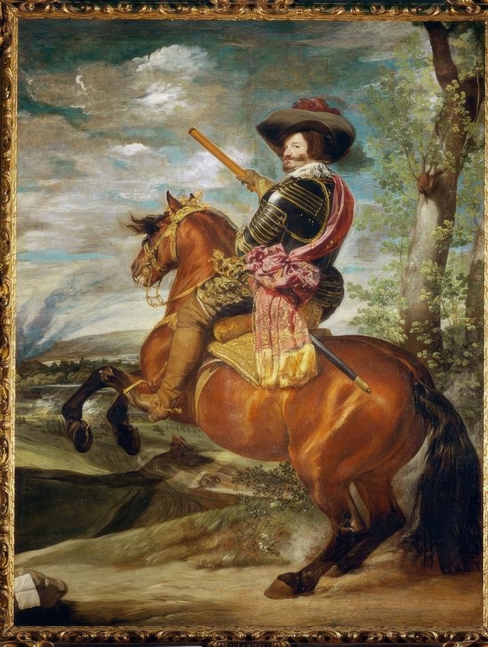 Conde Duque de Olivares zu Pferde von Diego Velázquez