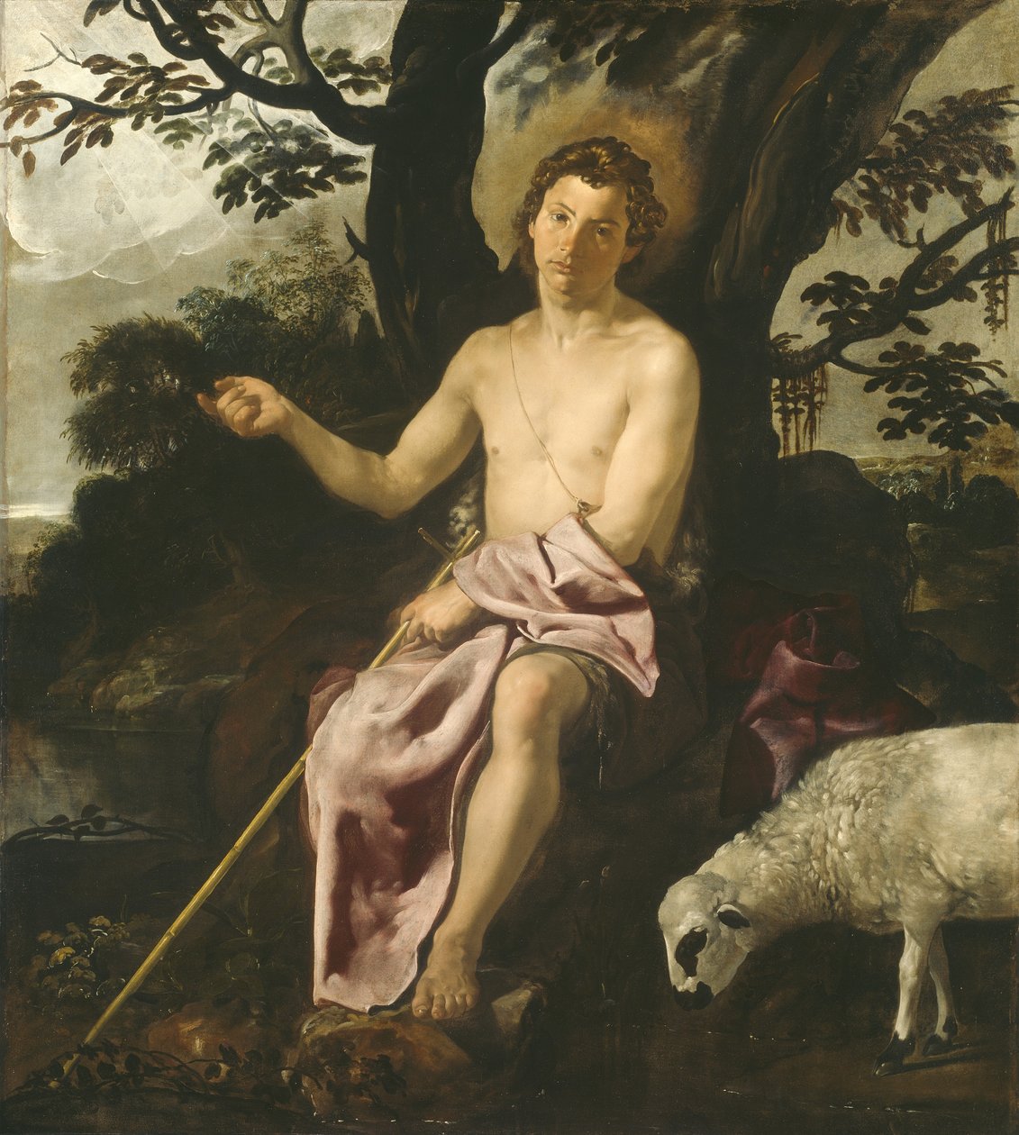 Johannes der Täufer in der Wildnis, ca. 1622 von Diego Velázquez