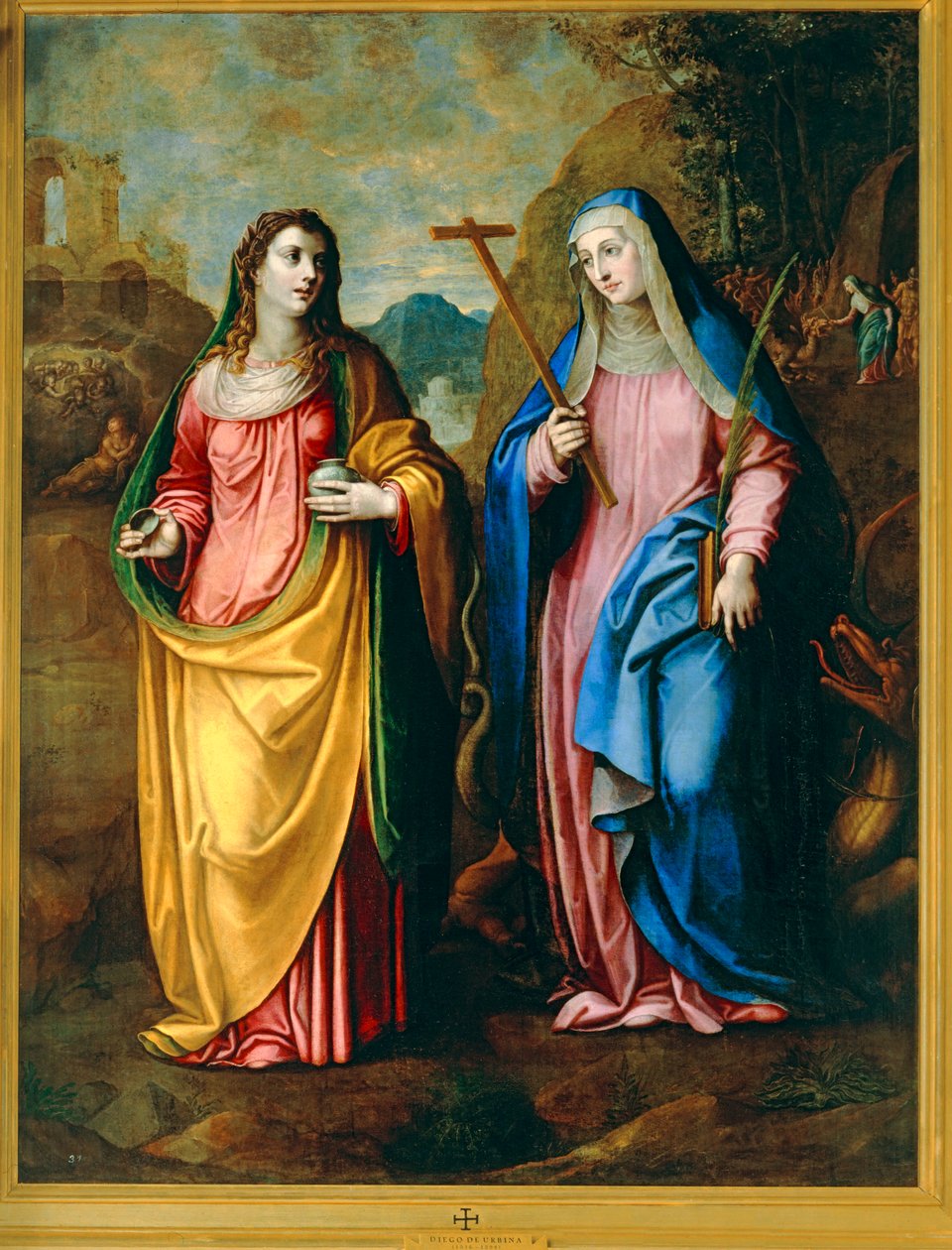 Heilige Magdalena und Martha von Diego de Urbina