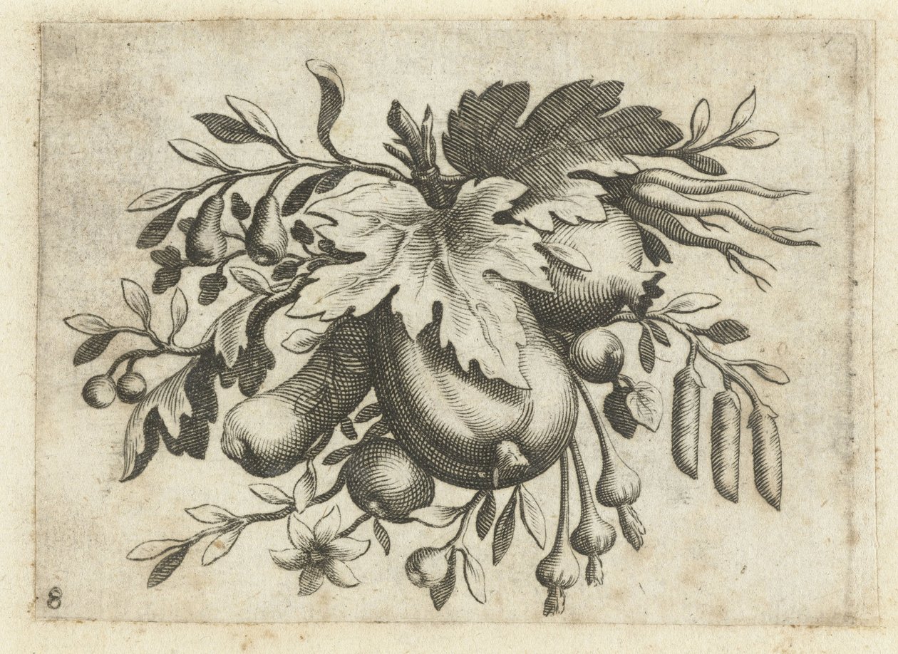 Feston von Früchten (Früchtenbüchlein zum Reisen dienlich) von Dietrich Krüger (attributed to)