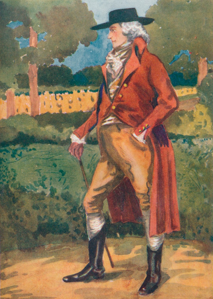 Ein Mann aus der Zeit von George III, 1907 von Dion Clayton Calthrop