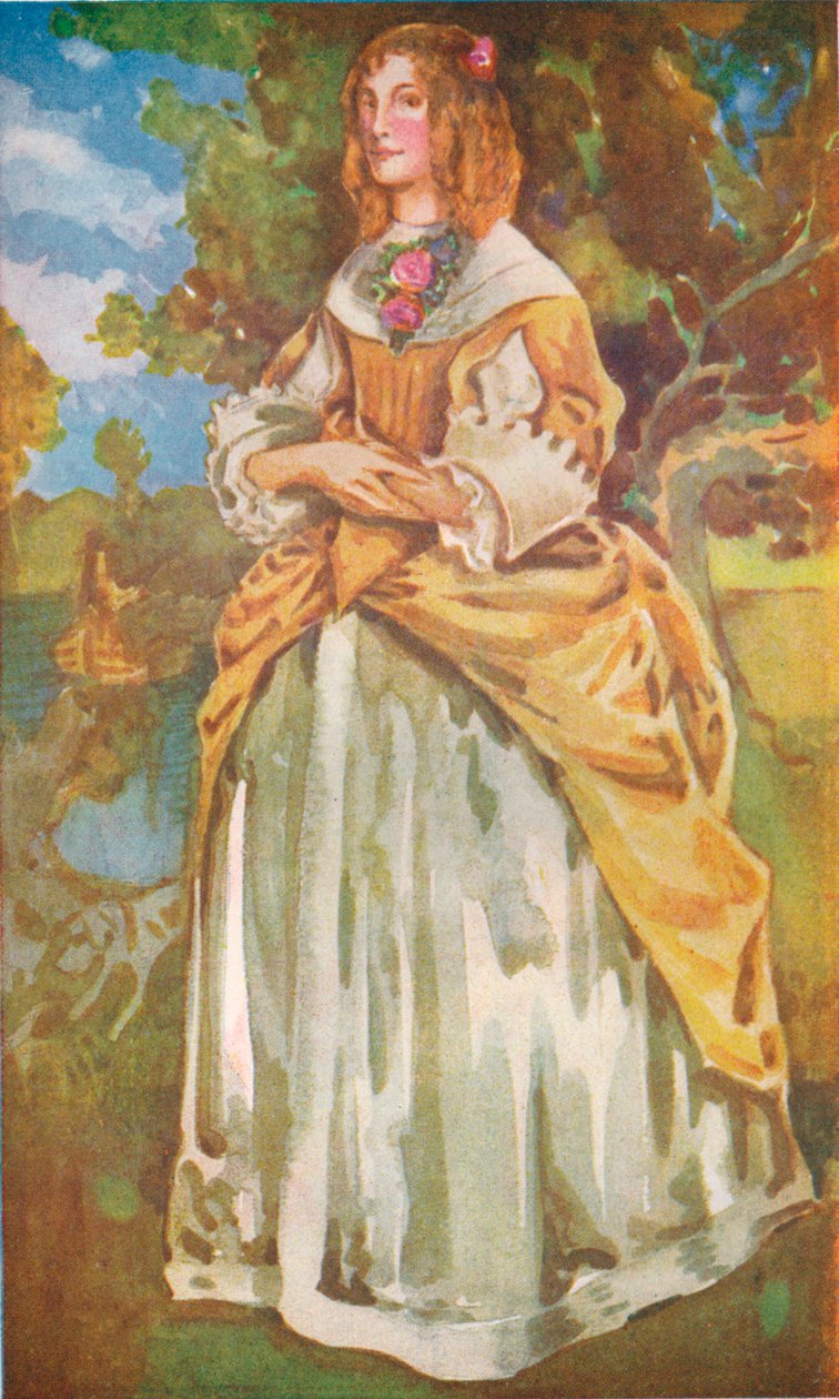 Eine Frau aus der Zeit von James II, 1907 von Dion Clayton Calthrop