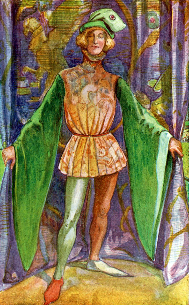 Männerkostüm zur Zeit von Heinrich V (1413 -1422) von Dion Clayton Calthrop