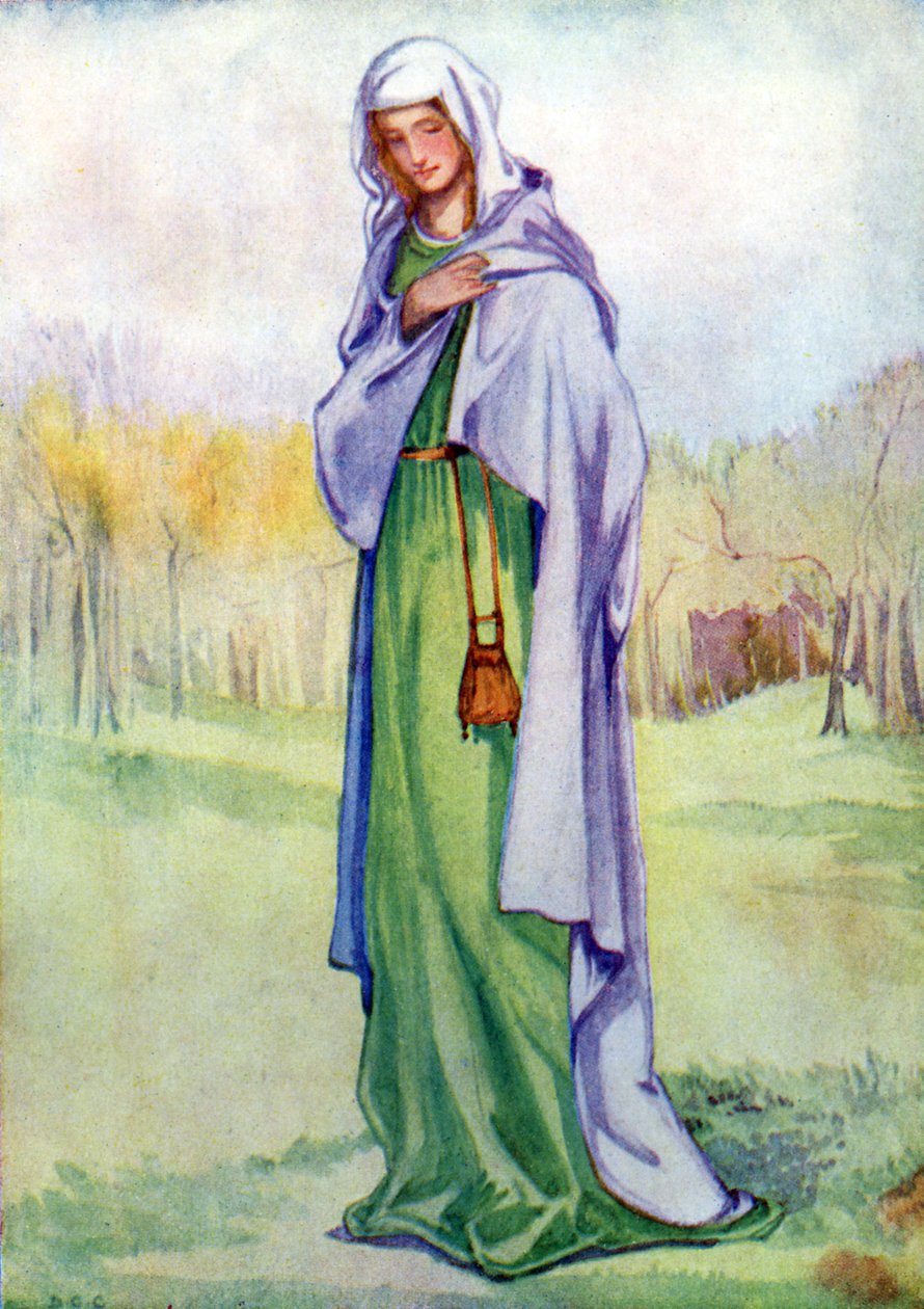 Frauenkostüm zur Zeit von Heinrich III von Dion Clayton Calthrop