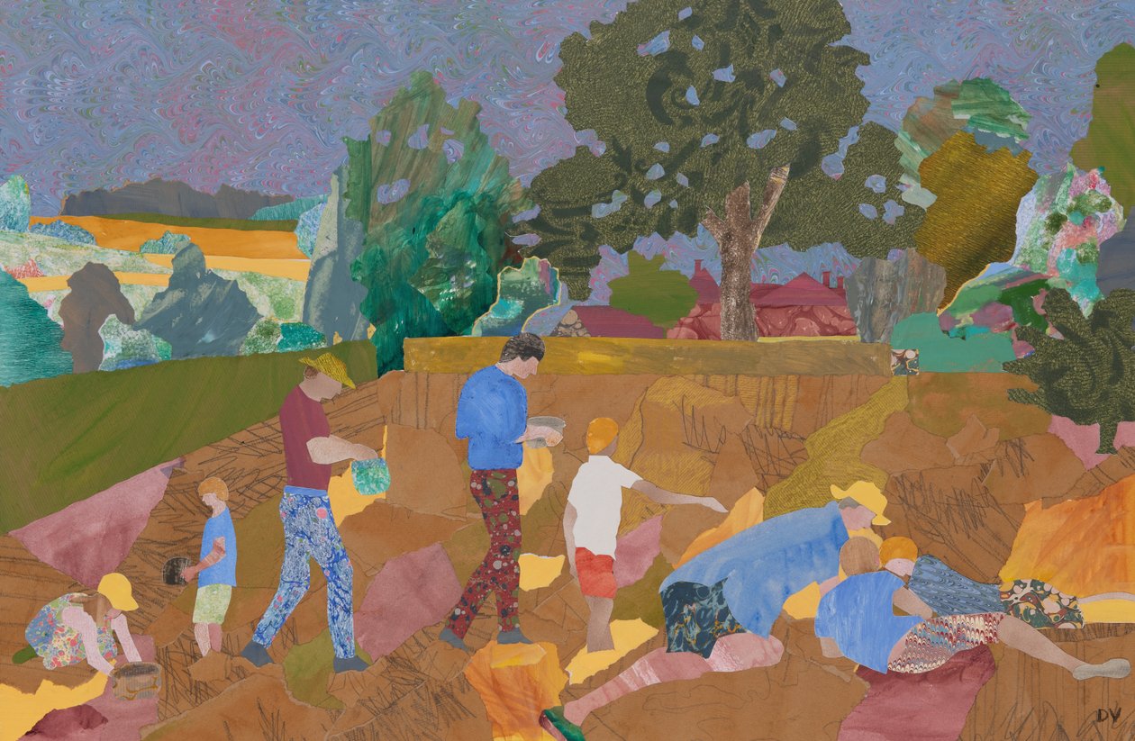 Gelbe Klappertopf-Ernte von Dione Verulam