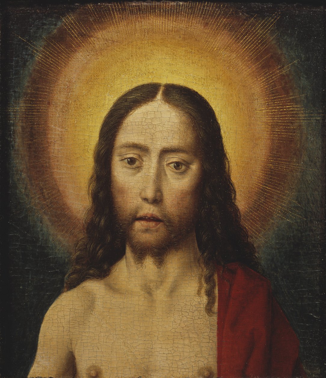 Kopf von Christus von Dirck Bouts