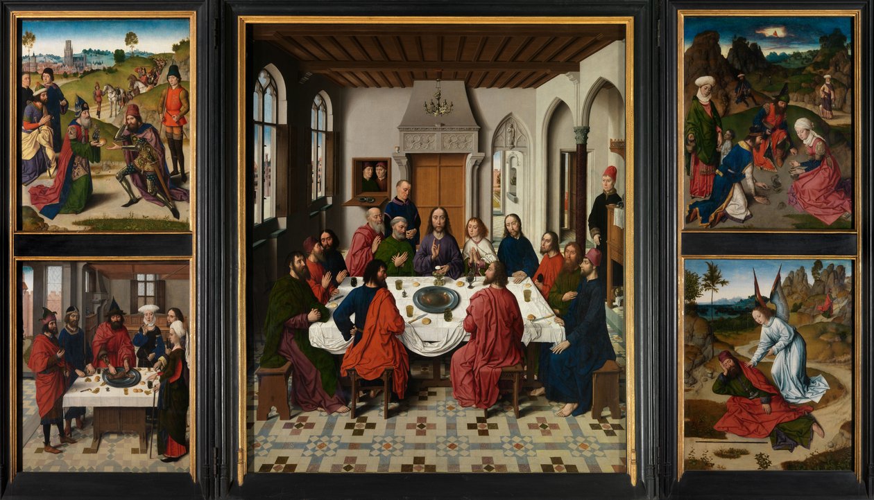Der Altar des Heiligen Sakraments, ca. 1464-68 von Dirck Bouts