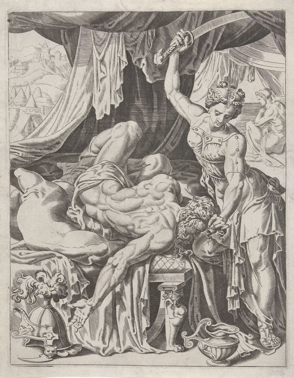 Judith enthauptet Holofernes von Dirck Volckertsz. Coornhert