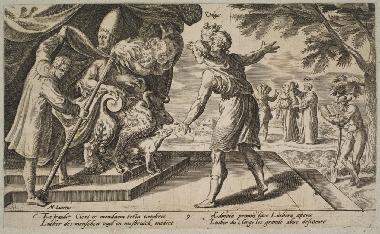 Der moralische Verfall des Klerus von Dirck Volckertsz. Coornhert