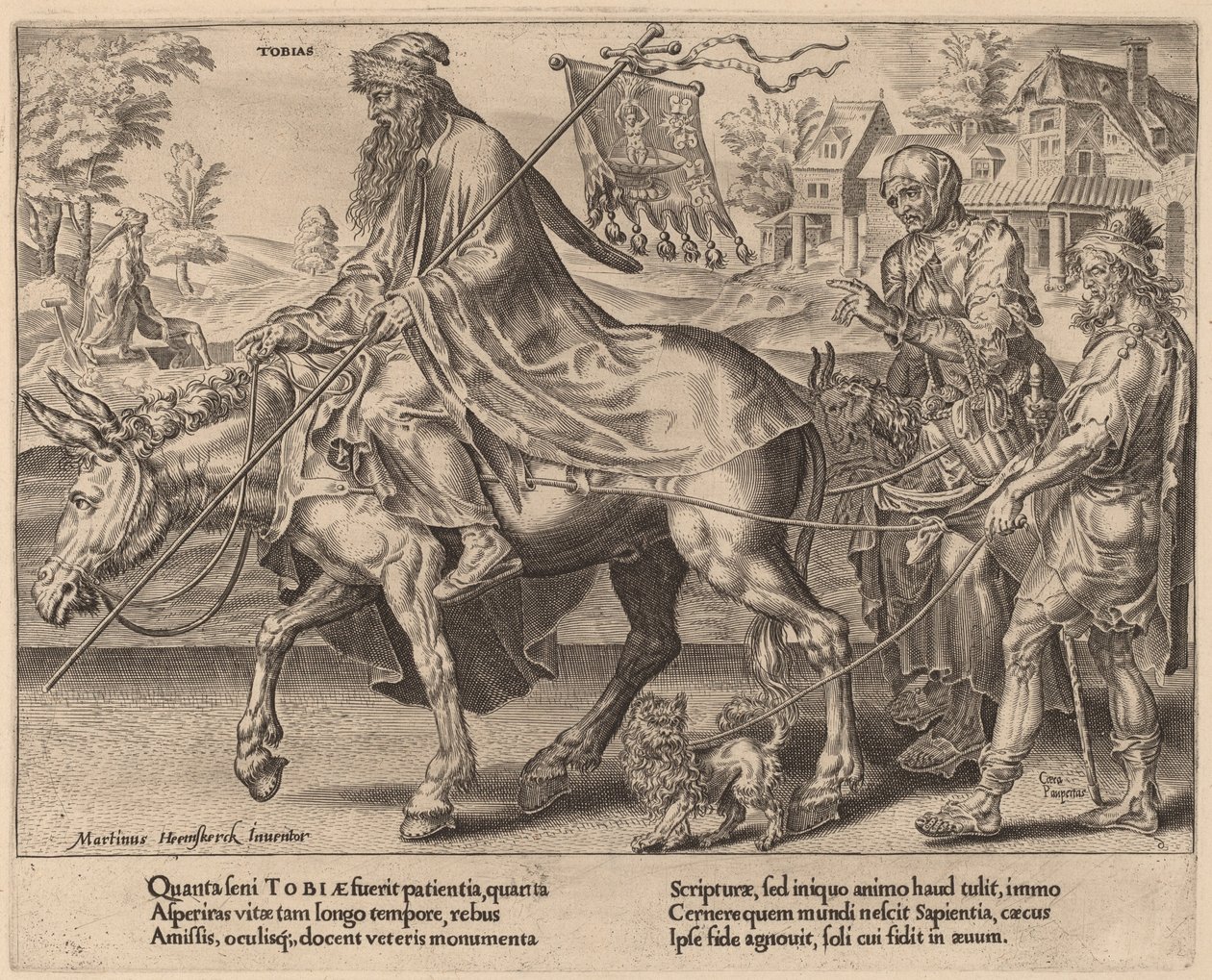 Der Triumph des Tobias von Dirck Volckertz Coornhert after Maerten van Heemskerck