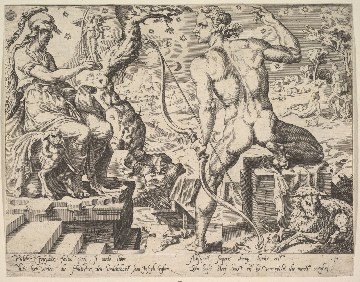 Joseph, aus der Serie Die zwölf Patriarchen, 1550 von Dirck Volkertsen Coornhert