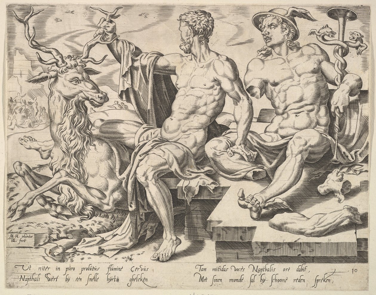 Naphtali, aus der Serie Die zwölf Patriarchen, 1550 von Dirck Volkertsen Coornhert