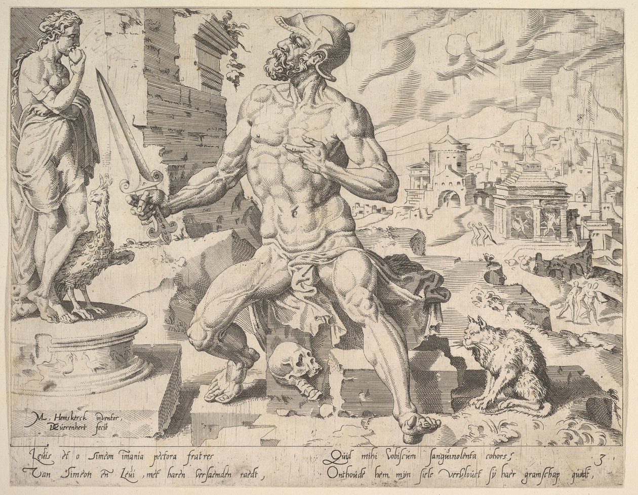 Simeon, aus der Serie Die zwölf Patriarchen, 1550 von Dirck Volkertsen Coornhert