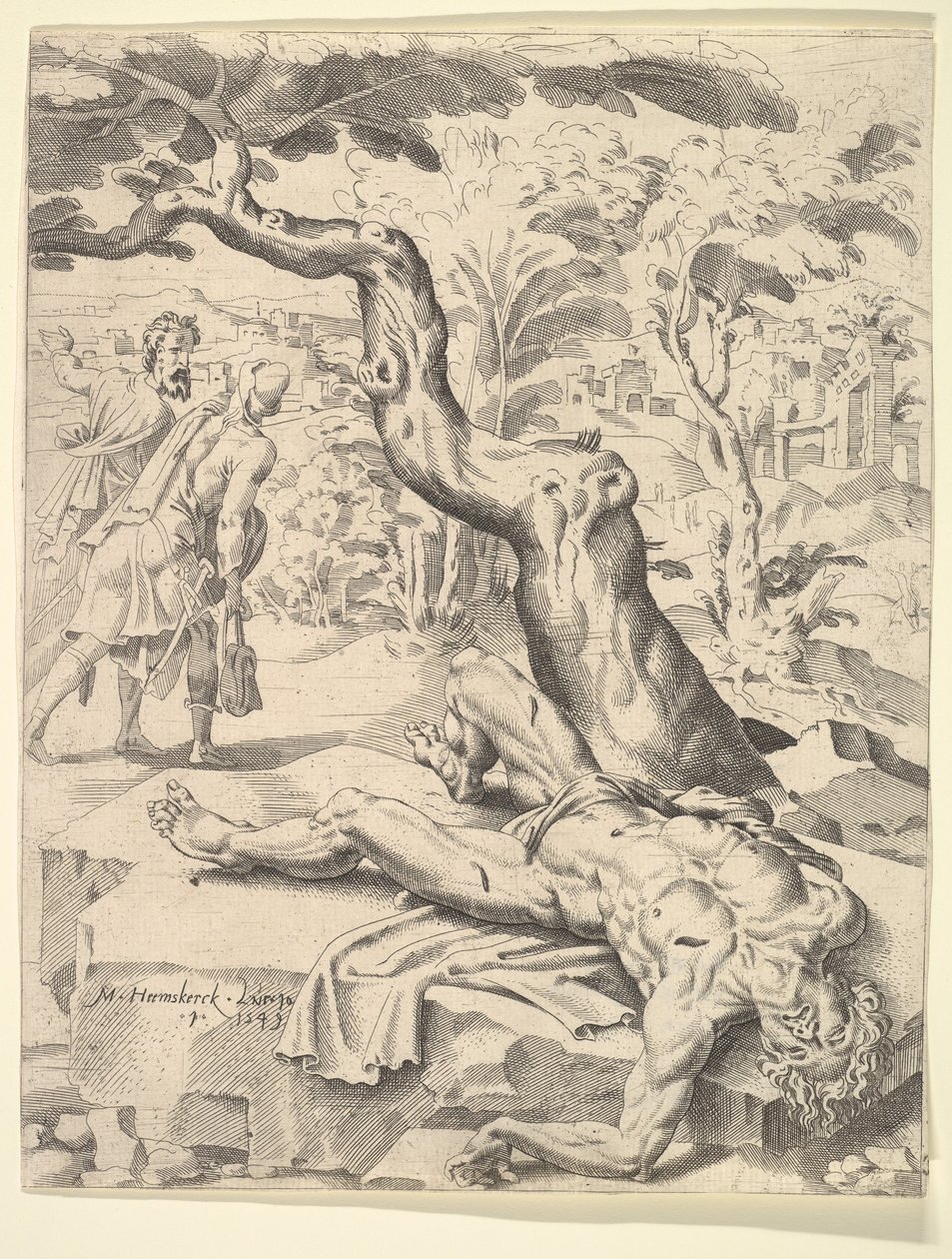 Das Gleichnis vom barmherzigen Samariter von Dirck Volkertsen Coornhert