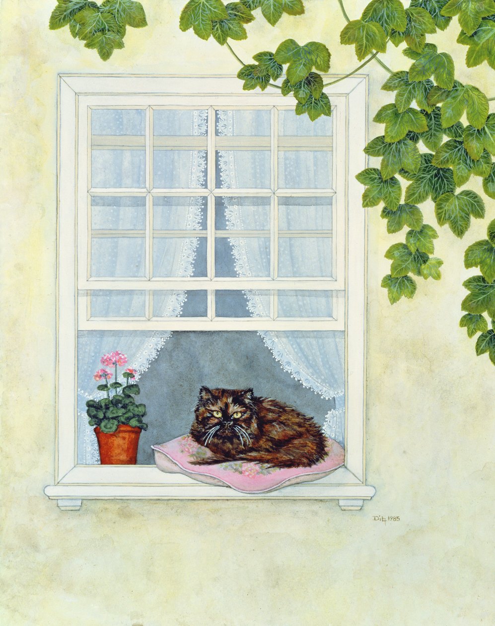 Pams Katze von Ditz: Hochwertigste Kunstreproduktion