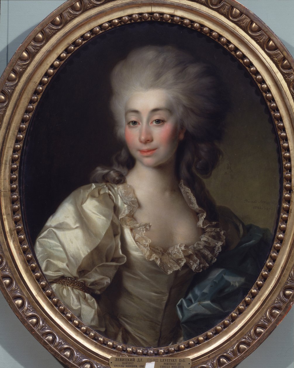 Porträt von Ursula Mniszeck, 1782 von Dmitri Grigorievich Levitsky