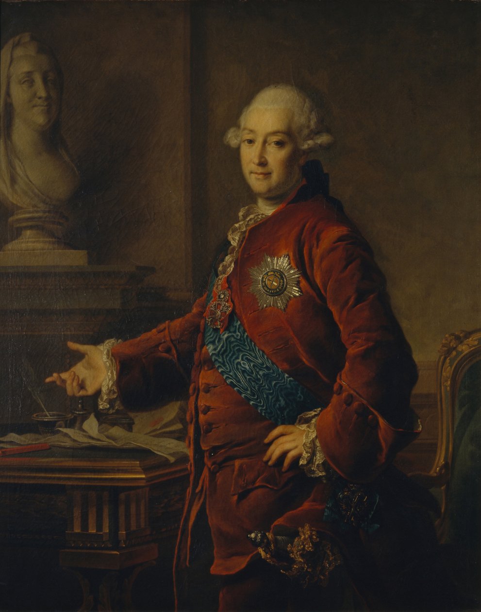 Porträt des Vizekanzlers Prinz Alexander Michailowitsch Golizyn 1723-1807, 1772 von Dmitri Grigorievich Levitsky