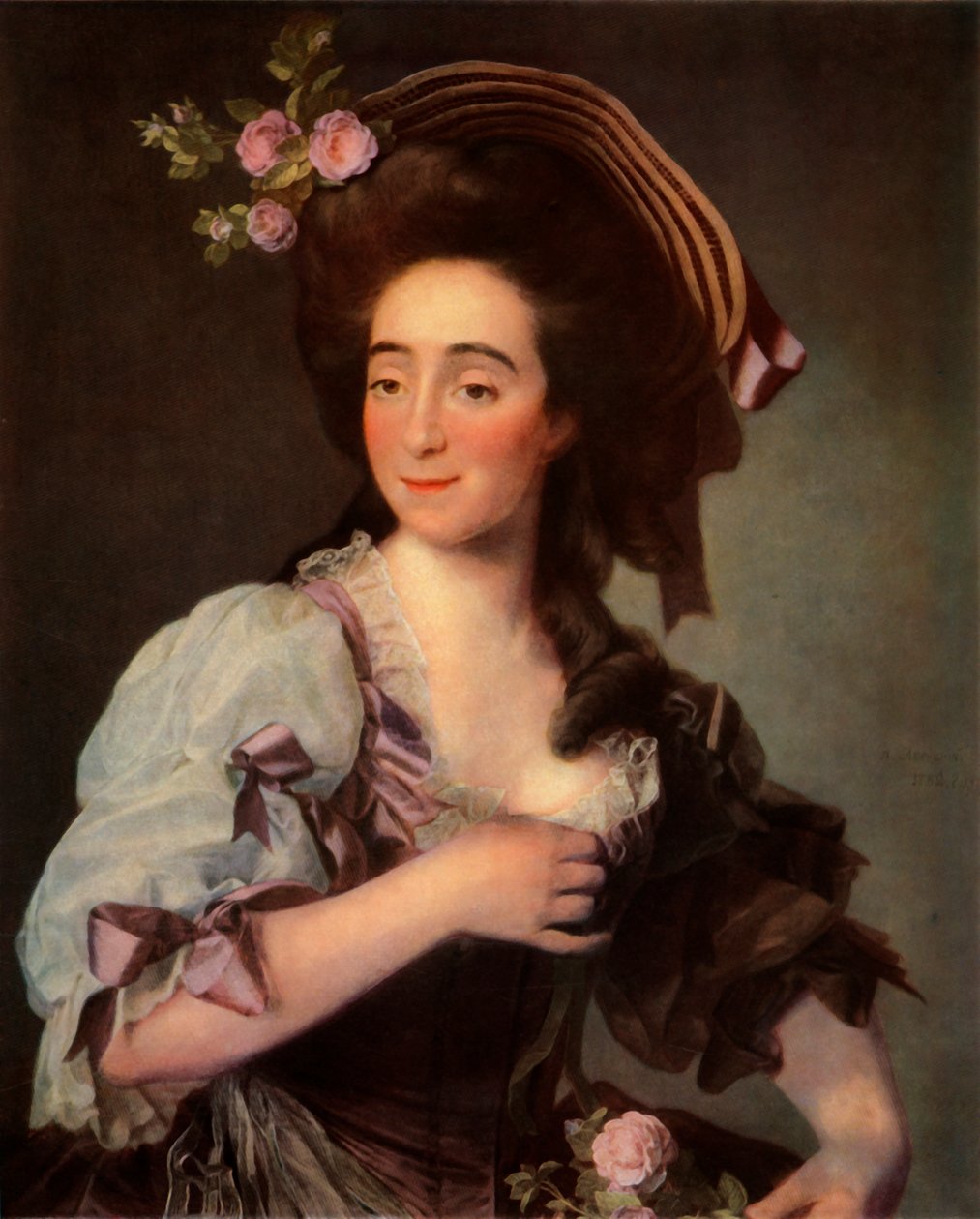 Porträt von Anna Davie Bernuzzi, 1782, 1965 von Dmitri Grigorievich Levitsky