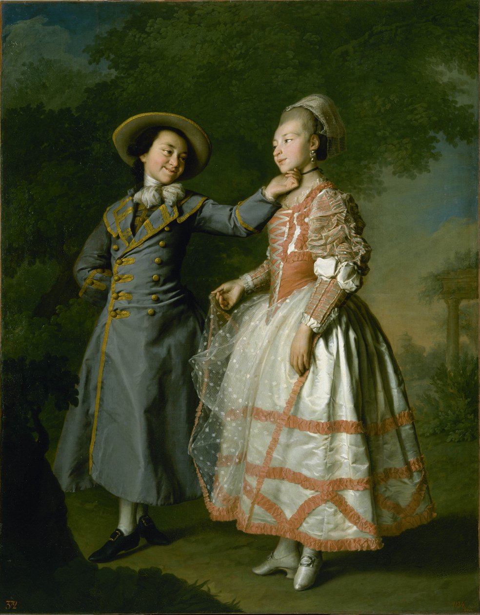 Porträt von Katharina Khruscheva und Prinzessin Katharina Khovanskaya von Dmitry Levitzky