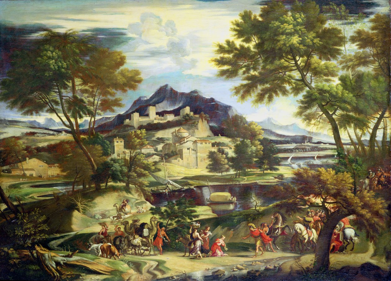 Begegnung von David und Abigail von Domenichino (1581-1641) (circle of)